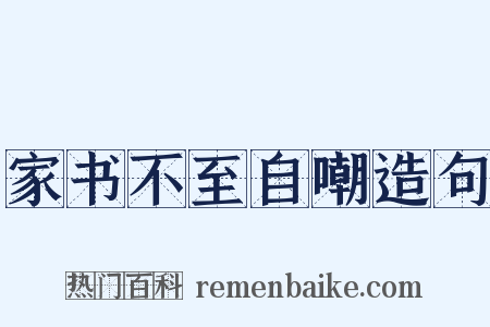 家书不至自嘲造句是什么意思的图片